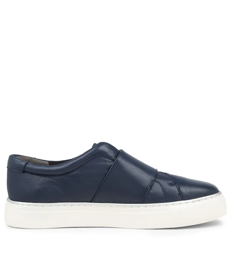 Poppies Xf Navy Leather Sneakers
