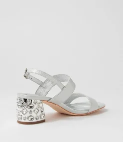 Prent Silver Glow Lizard Sandals