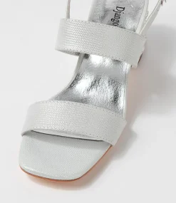 Prent Silver Glow Lizard Sandals