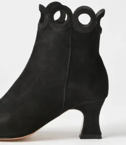 Primson Black Suede Ankle Boots