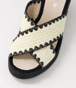 Prindle New Nude Gum Sole Synthetic Raffia Espadrilles