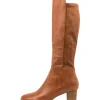 Prisone Dj Cognac Leather Stretch Smooth