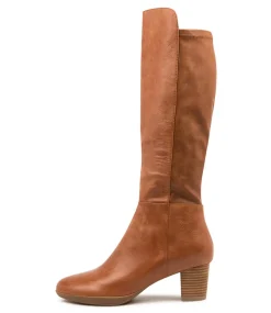 Prisone Dj Cognac Leather Stretch Smooth