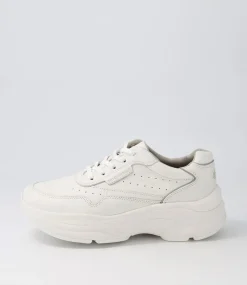 Pro Walker Premium White Leather Sneakers