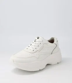 Pro Walker Premium White Leather Sneakers
