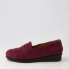 Punis Wine Suede Loafers