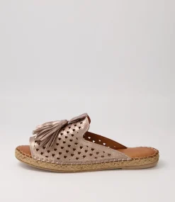 Purtna Silver Leather Espadrilles
