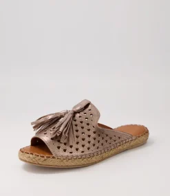 Purtna Silver Leather Espadrilles