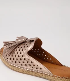 Purtna Silver Leather Espadrilles