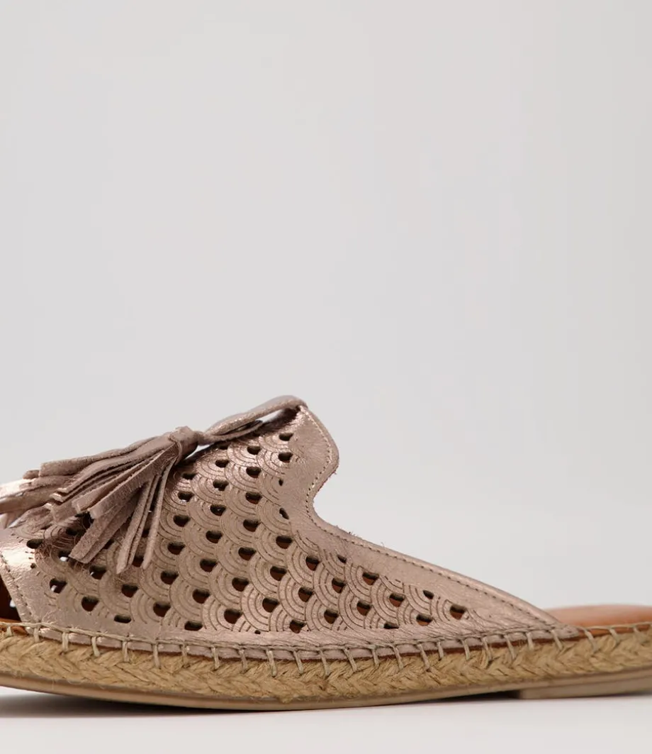 Purtna Silver Leather Espadrilles