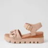 Racassy Cafe Brush Leather Sandals