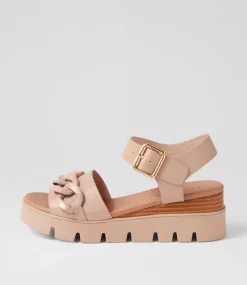 Racassy Cafe Brush Leather Sandals