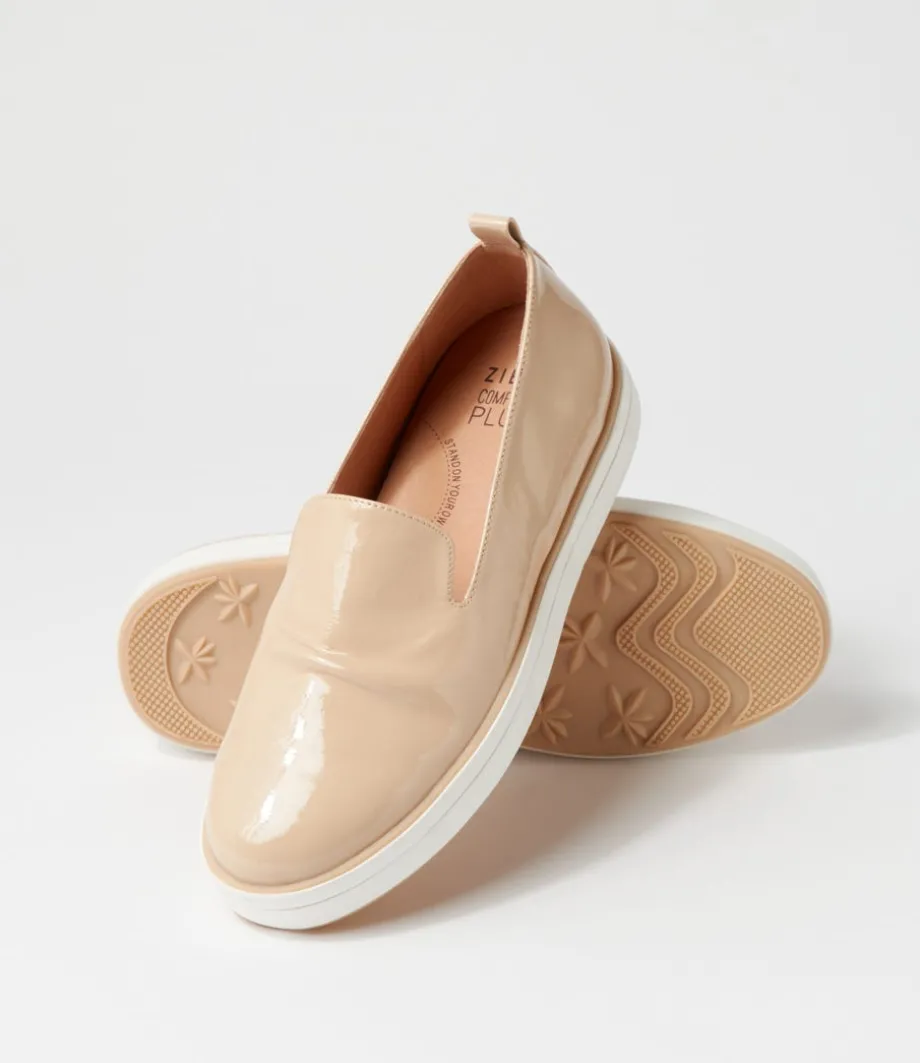 Raider W Latte Patent Leather Loafers