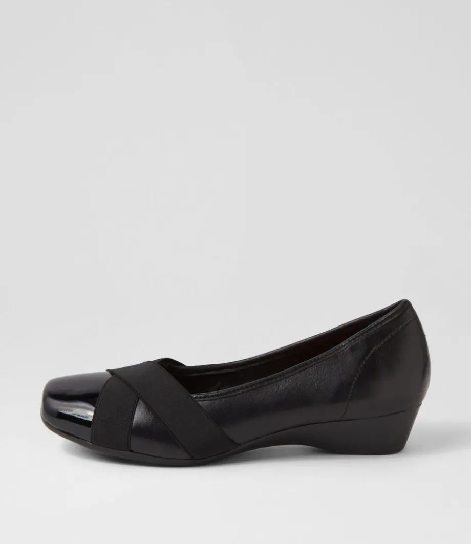 Randford Black Patent Leather Heels