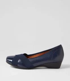 Randford Navy Patent Leather Heels