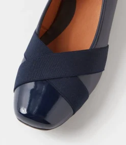Randford Navy Patent Leather Heels