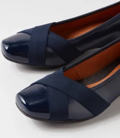 Randford Navy Patent Leather Heels