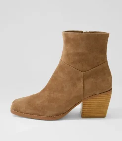 Raxel Light Choc Suede Ankle Boots
