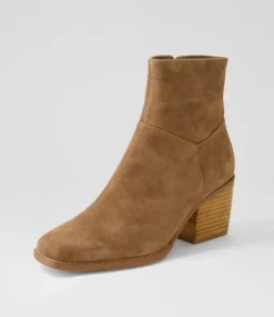 Raxel Light Choc Suede Ankle Boots