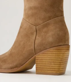 Raxel Light Choc Suede Ankle Boots