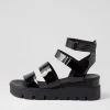 Rhean Black Patent Sandals