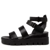 Rhean Black-Black Leather