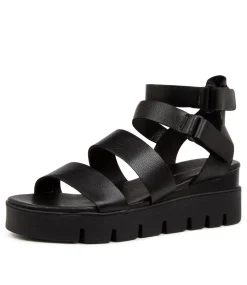 Rhean Black-Black Leather