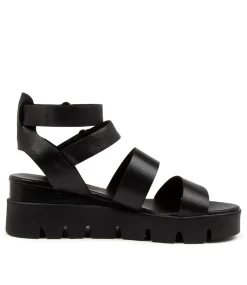 Rhean Black-Black Leather
