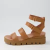 Rhean Dark Tan Leather Sandals