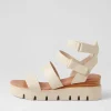 Rhean Milk Leather Sandals