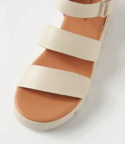 Rhean Milk Leather Sandals
