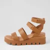 Rhean Toffee Leather Sandals