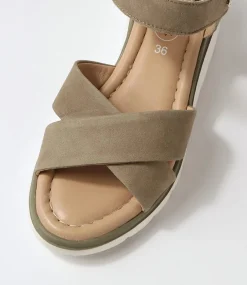 Rimini 32 Pistachio Leather Sandals
