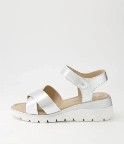 Rimini 32 Silver Leather Sandals