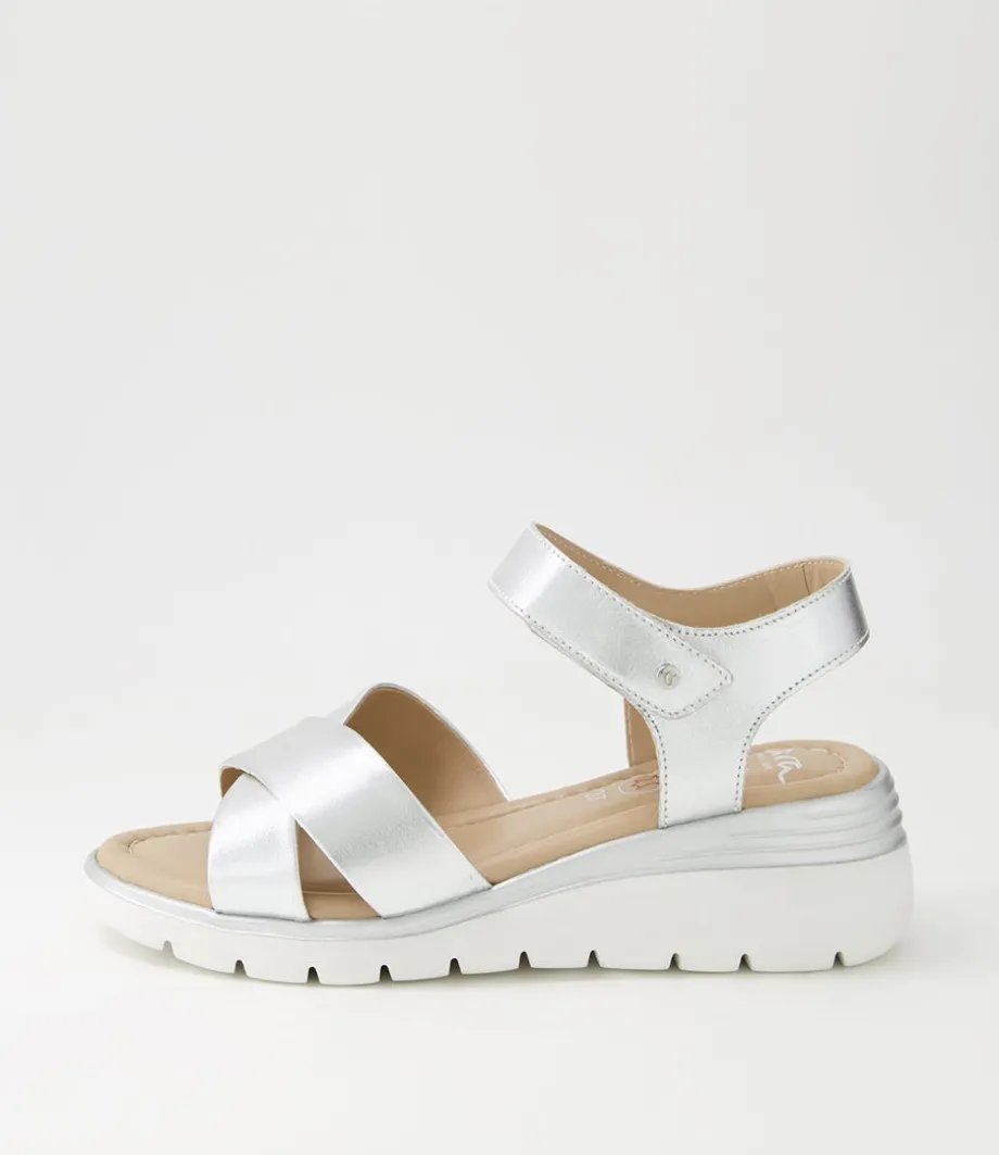 Rimini 32 Silver Leather Sandals