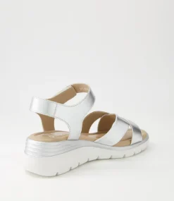 Rimini 32 Silver Leather Sandals