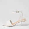 Rolo White Leather Sandals