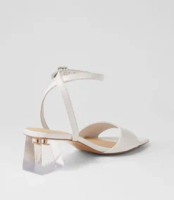 Rolo White Leather Sandals