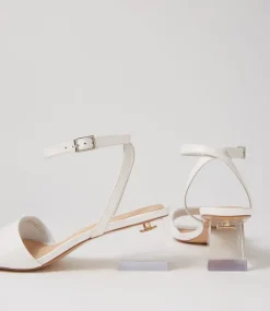 Rolo White Leather Sandals