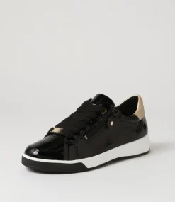 Rom 32 Schwarz Platino Leather Sneakers