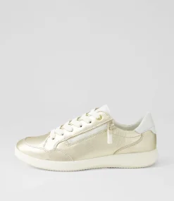 Roma 1 Platinum White Leather Sneakers