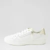 Roma 1 White Platinum Leather Sneakers