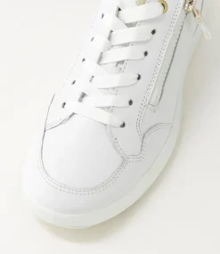 Roma 1 White Platinum Leather Sneakers