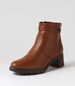Ronda 11 Nut Leather Ankle Boots