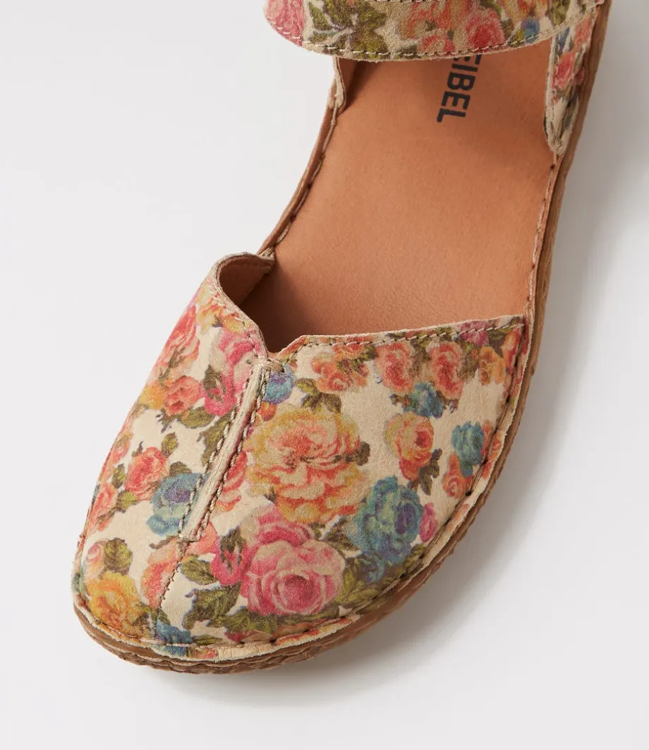 Rosalie 42 Beige Multi Leather Flat Shoes