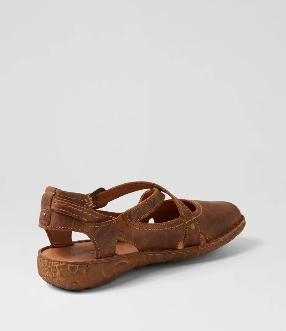 Rosalie 13 Brandy Leather Flat Shoes