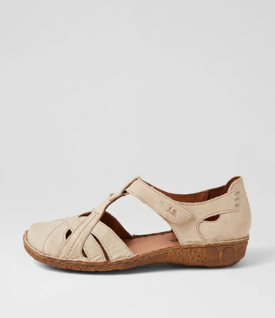 Rosalie 29 Creme Leather Flat Shoes