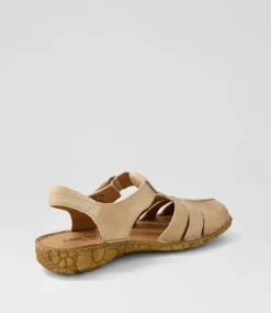 Rosalie 48 Creme Leather Flat Shoes