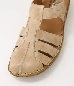 Rosalie 48 Creme Leather Flat Shoes