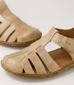 Rosalie 48 Creme Leather Flat Shoes